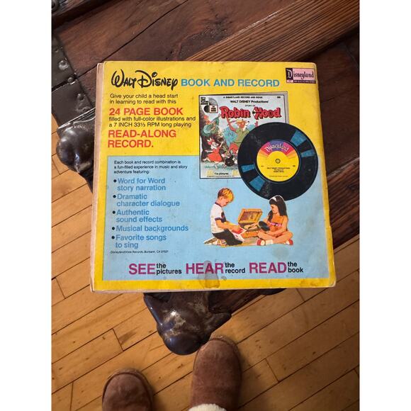 1968 PETER AND THE WOLF (1968) Disneyland softcover book with 33-1/3 RPM record - Picture 2 of 3